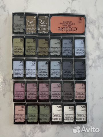 Тени и румяна artdeco новые из Германии