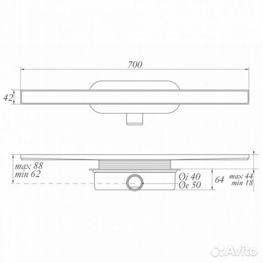 Душевой трап Migliore 24897 хром