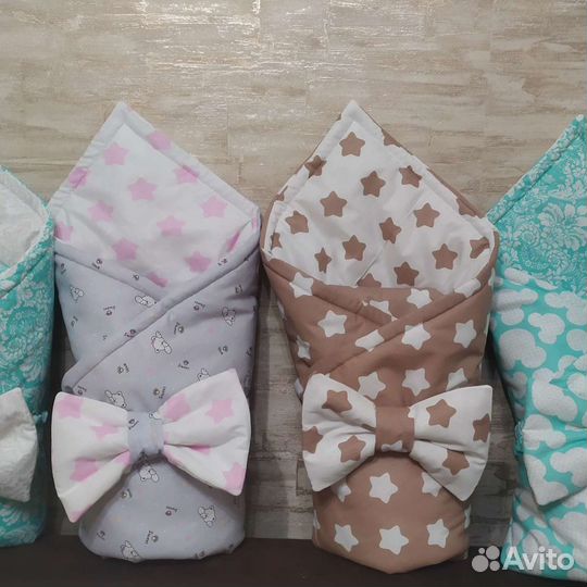 Одеяло-конверт на выписку, новые теплые, весна