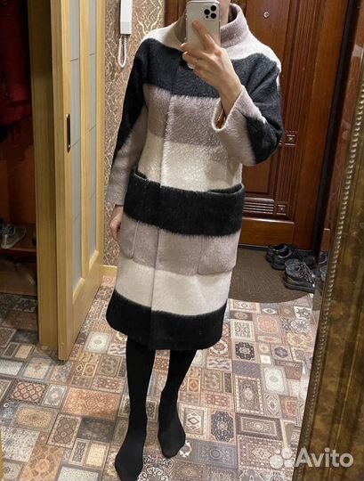 Пальто из альпаки 44