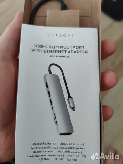 Док станция хаб usb C Satechi ST-ucsma3K