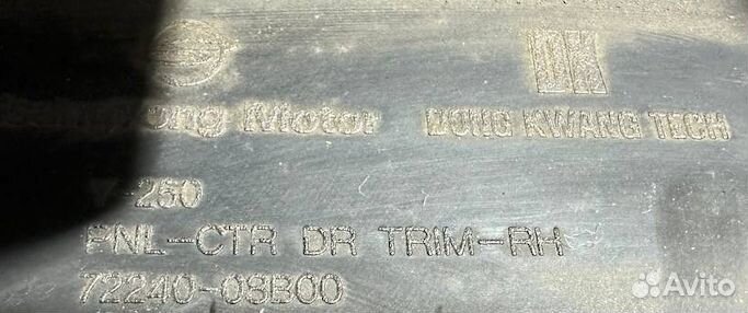 Обшивка двери SsangYong Y250