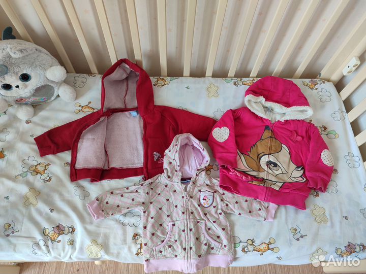 Тёплые кофты на девочку