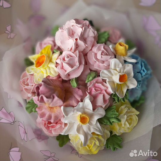 Съедобный букет из зефира