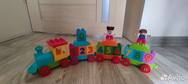 Lego duplo поезд с цифрами