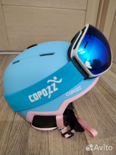 Горнолыжный шлем, очки, маски