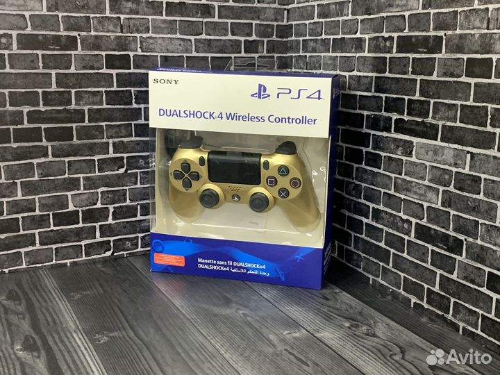 Джойстик sony PS4 DualShock золото новый