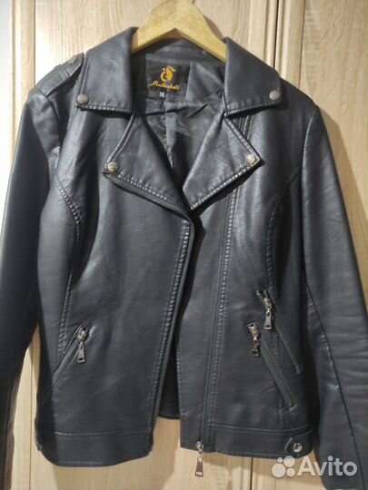 Куртка кожаная женская 46 48 новая