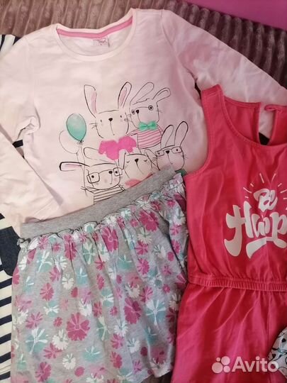 Вещи на девочку пакетом 116р