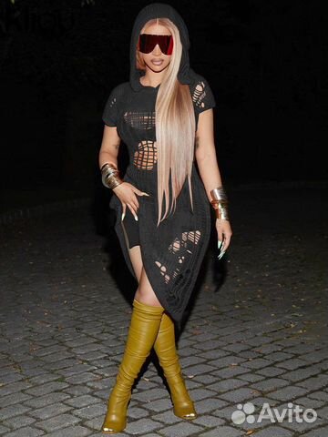 Платье вязанное