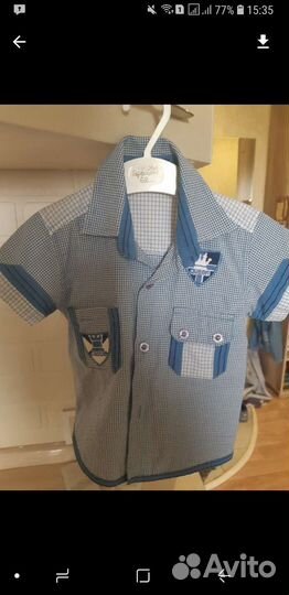 Рубашки детские kiabi 92/98 см/116см