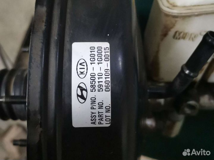 Главный тормозной цилиндр на киа рио 2