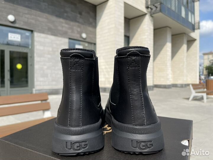 Угги Мужские Ugg Burleigh Chelsea Leather Black