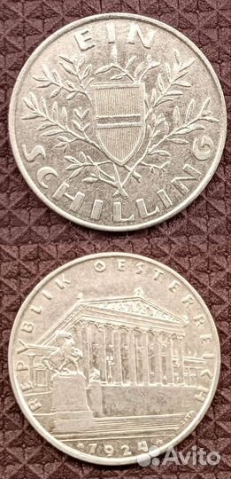 Монета Серебро разных стран