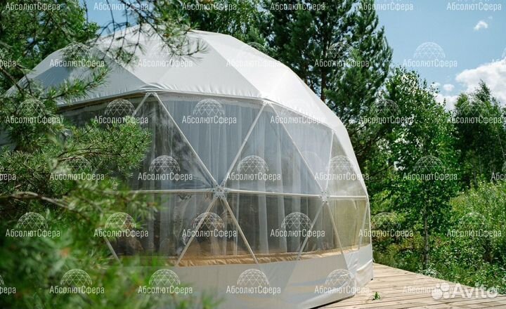 Геокупол.Шатер для глэмпинга.Быстровозводимый дом