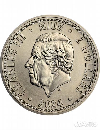 Чешский Лев Антик тираж 250 штук Ниуэ 2024