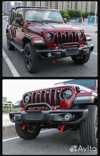 Передний бампер Jeep Wrangler Gladiator силовой
