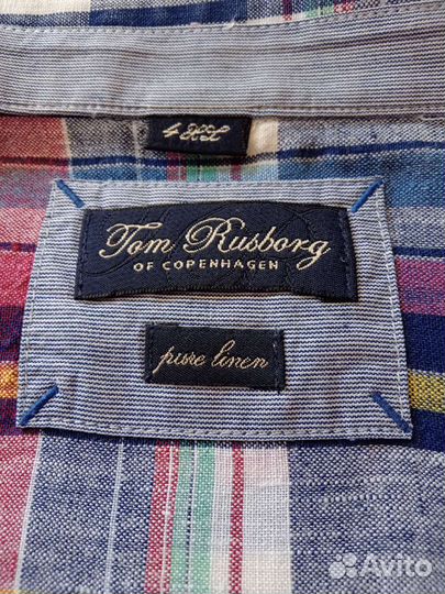 Льняная рубашка TomRusborg Дания 4XL