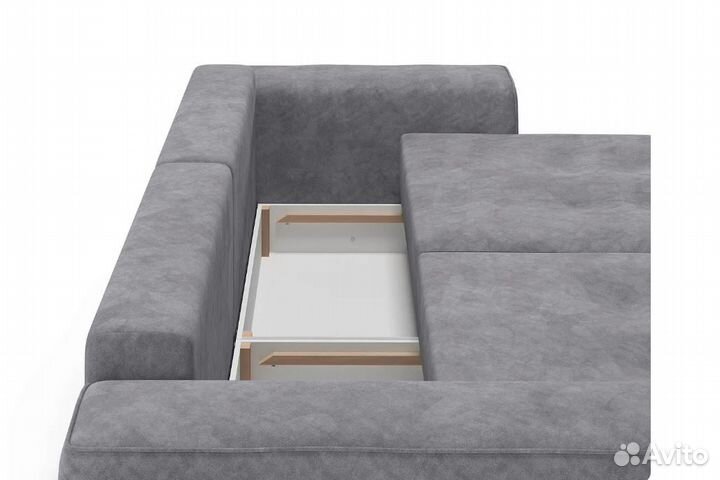 Диван еврокнижка Конте серый