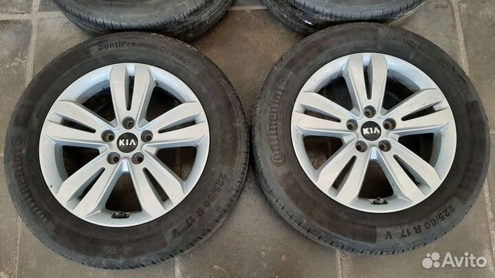 Kia sportage r17 225/60 оригинальные летние колёса