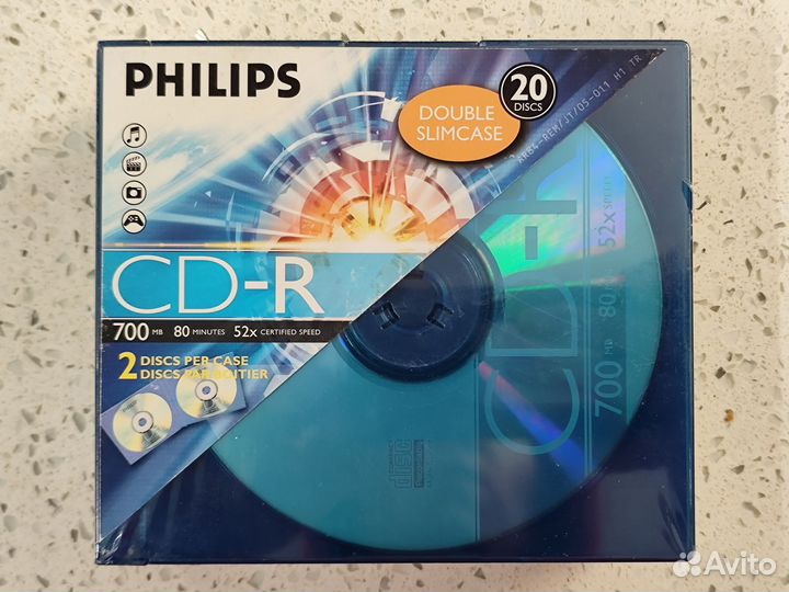 Philips CD-R 20шт. 700mb 80min 52x