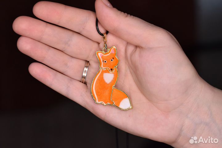 Кулон / подвеска Рыжая лиса