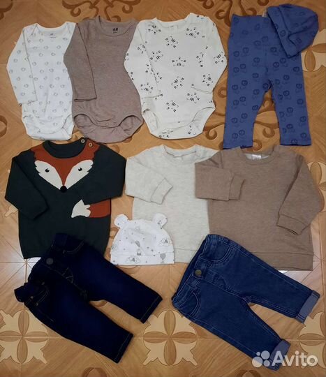 Р.56-104см.H&M боди, джинсы, свитшоты, рубашки