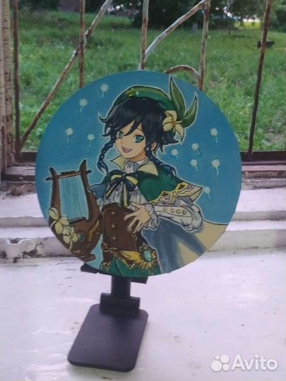 Холст круглый на подрамнике диаметром 20см