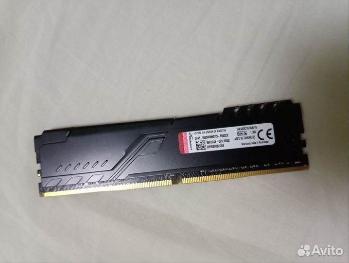 Kingston HyperX Fury Black CL15 ddr4 16gb 3000MHz