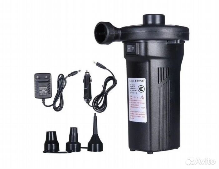 Электрический насос для матраса с аккумулятором