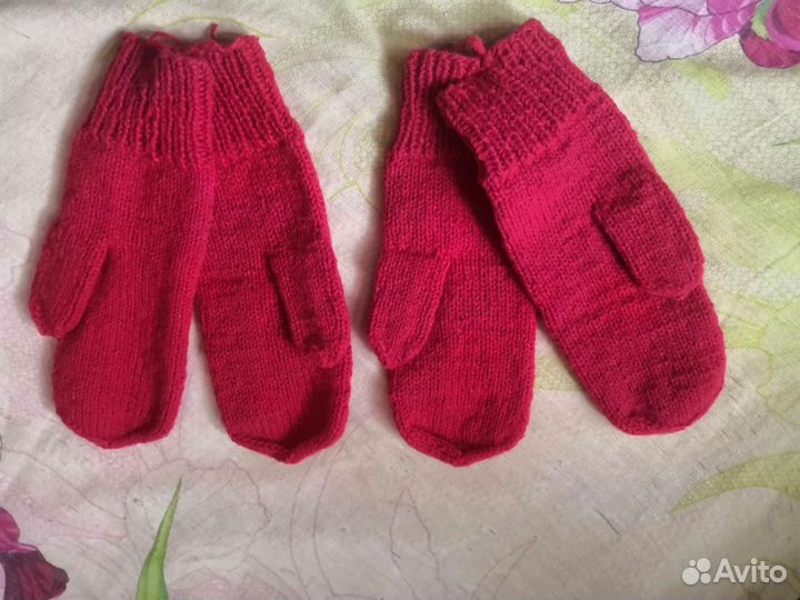 Вязанные варежки