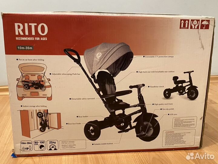 Велосипед qplay rito чёрный