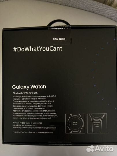 Смарт часы samsung galaxy watch 42mmSM