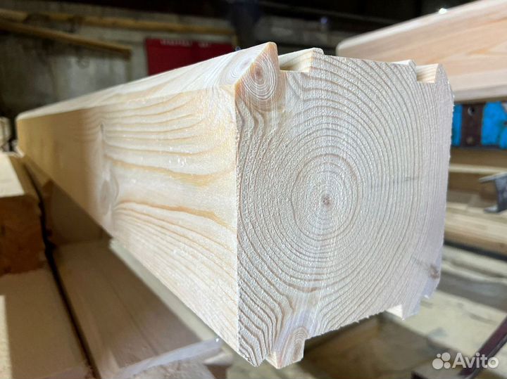 Брус профилированный сухой сорт 1 2 100х150х6000