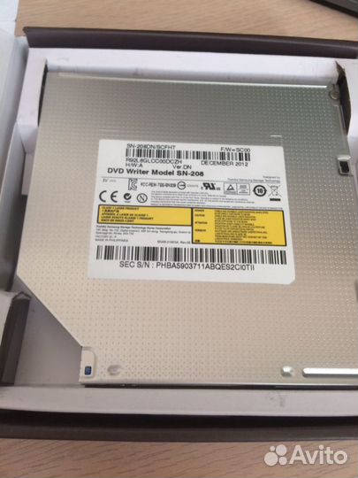 Дисковод для ноутбука DVD Writer Model SN-208