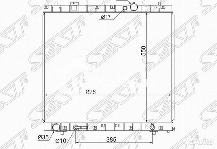 Радиатор mazda bongo friendee 95- WL