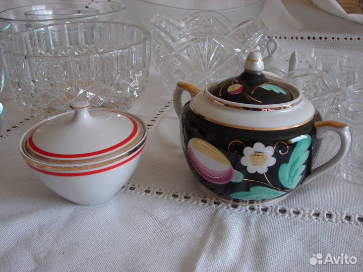 Посуда стекло, хрусталь и фарфор