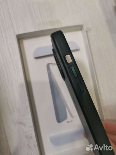 Leather Case MagSafe / чехол для iPhone / зеленый