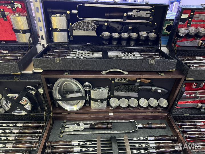 Шашлычные наборы,шампуры