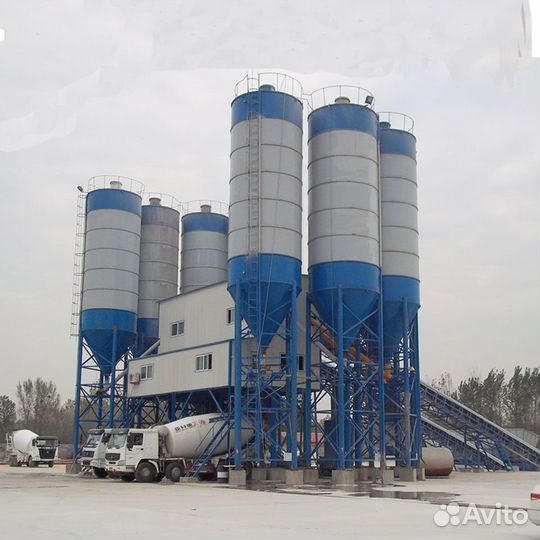 Бетонный завод HZS 120 (120 куб./ч)
