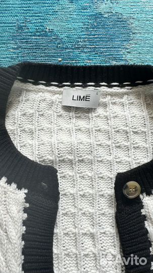 Кардиган и топ lime