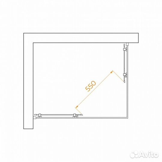 Душевой уголок RGW Passage PA-040 100x80 прозрачный