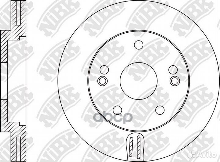 Rn1547v диск тормозной перед nibk RN1547 RN1547