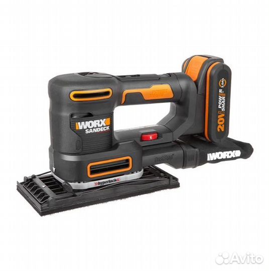 Аккумуляторная виброшлифмашина worx WX820