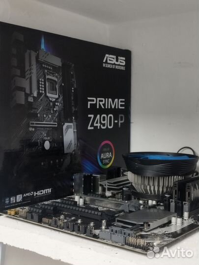 Комплект 10100f/z490/16gb