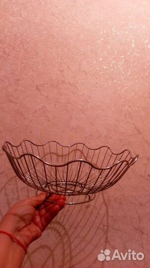 Ваза для фруктов металлическая