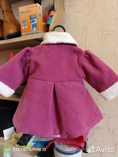 Пальто для девочки 6 месяцев