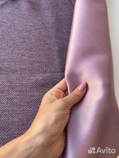 Шторы Рогожка, цвет сирень