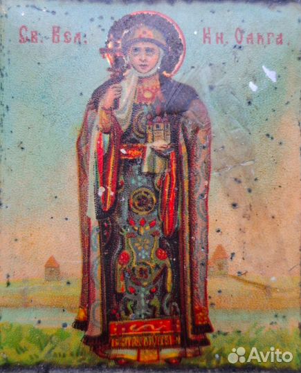 Икона Святая Великомученица княгиня Ольга, Жако