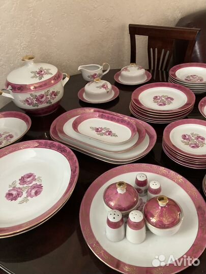 Сервиз столовый, фарфор ГДР